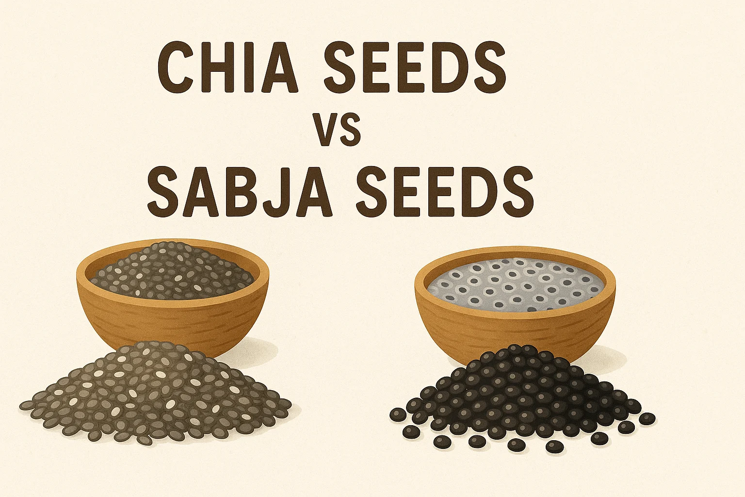 Chia and Sabja seeds hydration